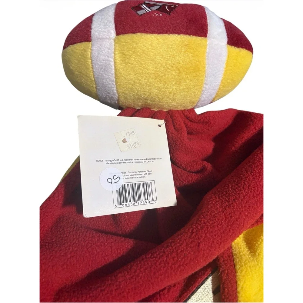 Florida State Seminoles NCAA Snuggle Ball Football Plush Lovey Blanket 2005
